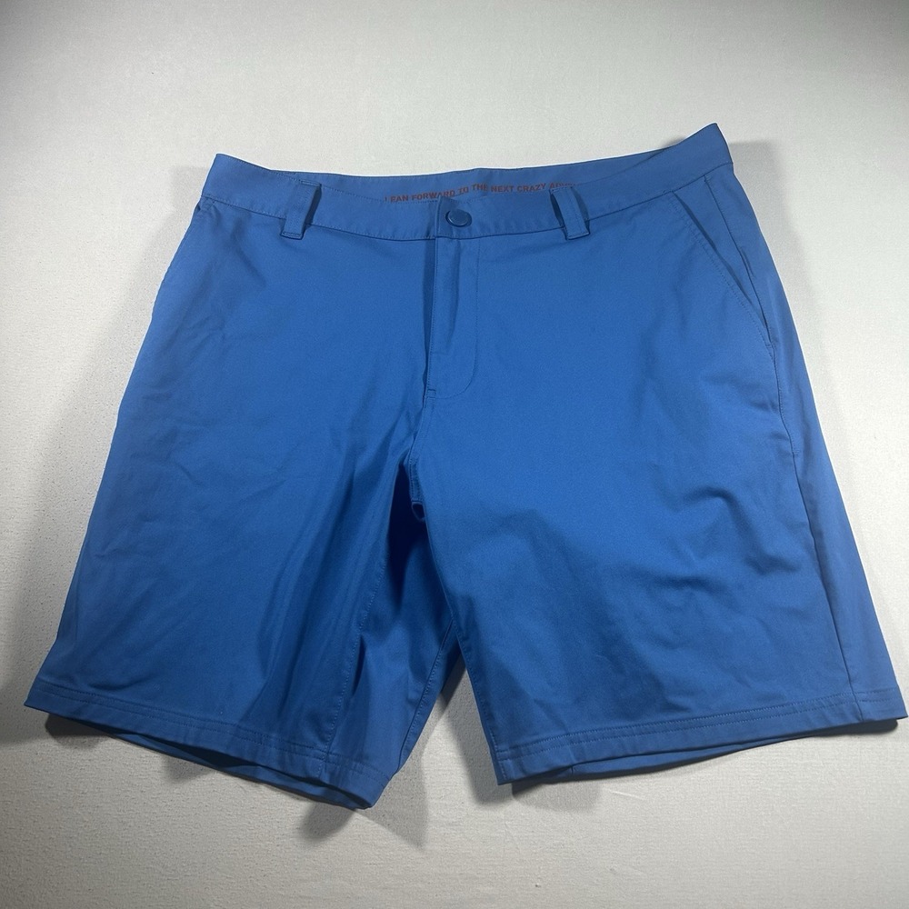Mens Rhone Commuter 9" Golf Shorts Royal Blue Performance Stretch 34